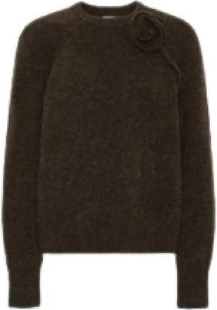 Rotate ROTATE Birger Christensen - Jersey de punto con cuello redondo - Knitwear - Mujer - Marr&oacute;n - S