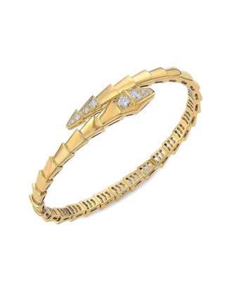 Liv Oliver 18K Plated Cz Motif Wrap Bracelet
