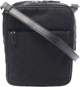 Gucci Borsa a tracolla in tela GG e pelle Pre-owned - - Pre-owned - unisex - Nero - ONE SIZE