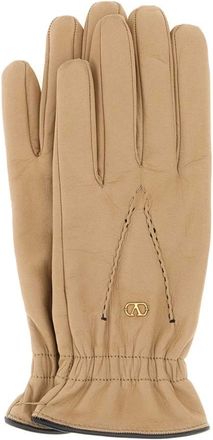 Valentino Garavani Accessoires, Dames, Roze, 7 IN, Katoen, VLogo Signature Kantenhandschoenen