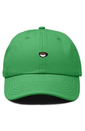 Dalix Womens Lil Coffee Dad Hat in Kelly Green at Nordstrom