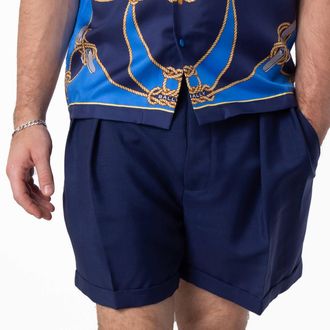 Bally Marine Wool Bermuda Shorts