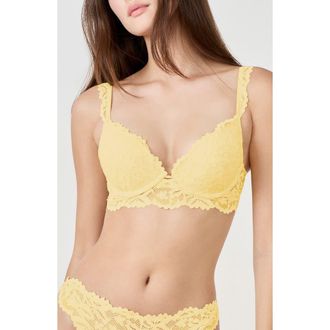 Etam Legende Lace Unerwire Bra in Vanilla at Nordstrom, Size 36C