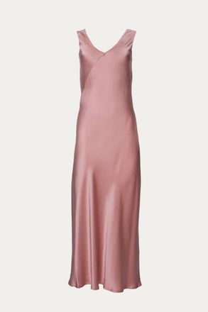 Asceno The Bordeaux Dress In Dusty Rose