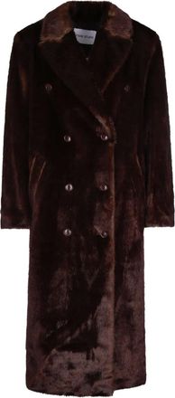 Stand Studio Cappotto con bottoni - Marrone