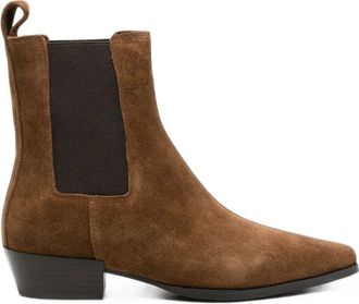 Strategia Boots Leather Brown Velour Box