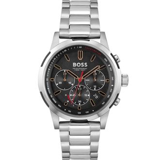 HUGO BOSS Accessoires, Heren, Grijs, ONE Size, 1514032 Horloge