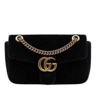 Gucci Borsa a spalla Pre-owned in velluto trapuntato - - Pre-owned - Donna - Nero - ONE SIZE