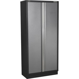Loops 915mm Full Height Modular Floor Cabinet - Double Doors - Four Adjustable Shelves