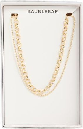BaubleBar Stack of the Day Set of 2 Chain Necklaces in Gold at Nordstrom Rack