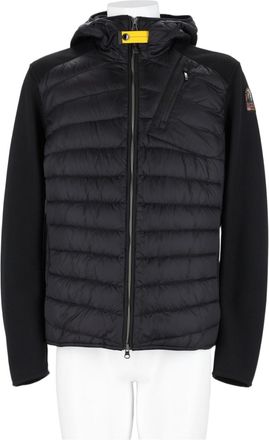 Parajumpers Black Quilted Hooded Zipper Pocket Nylon Bomber Jacket