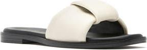 La Canadienne Farrah Slide Sandal in Milk Leather at Nordstrom Rack, Size 10