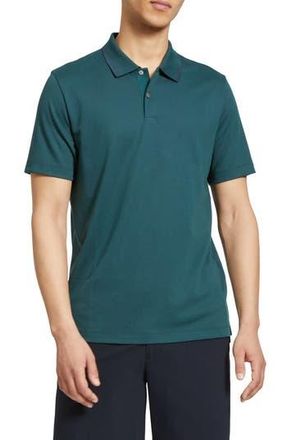 Theory Standard Short Sleeve Knit Polo in Sea Moss/Basalt at Nordstrom Rack, Size X-Large