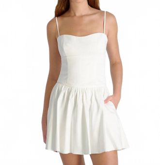French Connection Cotton Sateen Bustier Cami In Summer White
