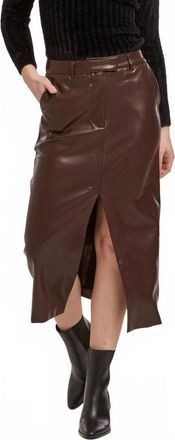 Dear John Denim Womens Sia Midi Skirt In Ground Coffee