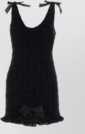 Alessandra Rich boucl&eacute; mini dress
