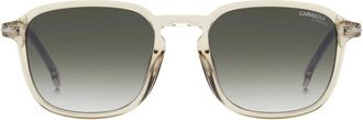 Carrera Vierkante Acetaat Zonnebril Groene Gradi&euml;nt - Heren - Zonnebrillen - Beige - 53 MM - Accessoires