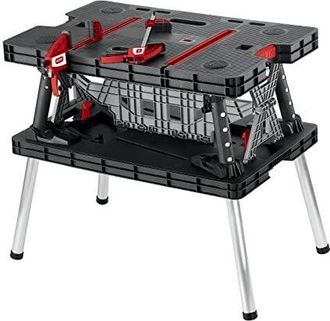 Keter 237005 Banco De Trabajo Plegable (ancho X Alto X Profundidad) 85 X 75,5 X 55 Cm - Keter