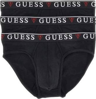 Guess Pack de 3 slips de mezcla de algod&oacute;n - Underwear - Hombre - Negro - L
