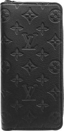 Louis Vuitton Black Noir Monogram Shadow Long Wallet (Bi-Fold) (Pre-Owned)