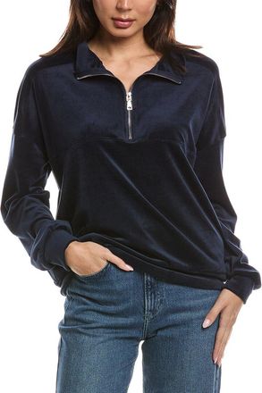 Knit Riot Velour 1/4-Zip Pullover