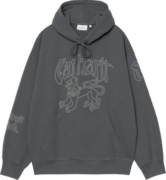 Carhartt Work in Progress Hoodies & sweatvesten, Heren, Grijs, M, Katoen, Hooded Hackwork Sweatshirt