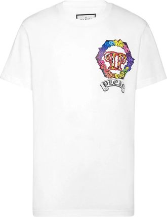 Philipp Plein T-shirt Ronde Hals SS - Heren - T-shirts - Wit - 3XL - Katoen - Tops