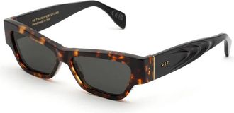 Retro Superfuture Zonnebril - unisex - Zonnebrillen - Bruin - 56 MM - Accessoires