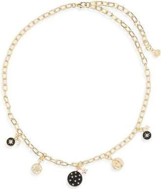 BaubleBar Soma Charm Necklace in Black at Nordstrom