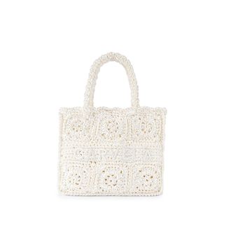 Carvela Womens Salerno Midi Tote Bag - White - One Size