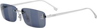 Fendi Authentieke kristallen brillen van topkwaliteit - unisex - Zonnebrillen - Grijs - 54 MM - Accessoires