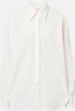 Hunza G Resort oversized seersucker shirt