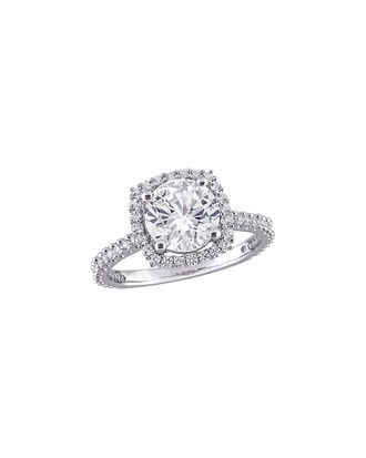 Rina Limor Silver 2.92 ct. tw. Lab-Grown Created White Sapphire Halo Ring