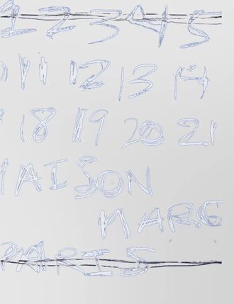 Maison Margiela square graphic print lightweight knotted scarf