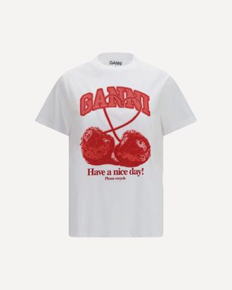 Ganni Cherry T-shirt Female M