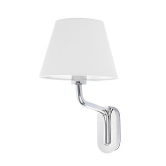 Netlighting Eterna Wall Light with Shade Chrome E27 in Grey