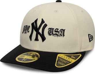 New Era Mens Cap 59fifty Light Beige Polyester Hat