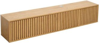 Oviala Mobile TV scandinavo da parete da 160 cm in legno chiaro
