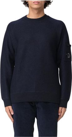 C.P. Company Blauwe Sweater Collectie - Heren - Ronde hals truien - Blauw - L - Truien & Vesten