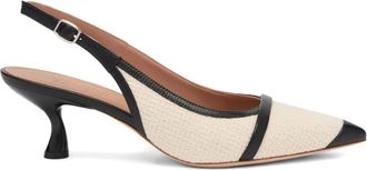 Malone Souliers 45 mm Jama bouclé slingback pumps - Wit