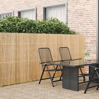 Berkfield Home Bamboo Fence 400x150 cm in Brown
