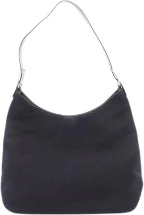 Ferragamo Pre-owned Vara Canvas Leather Shoulder Bag - Dames - Vintage Schoudertas - Zwart - ONE Size - Leer - Vintage