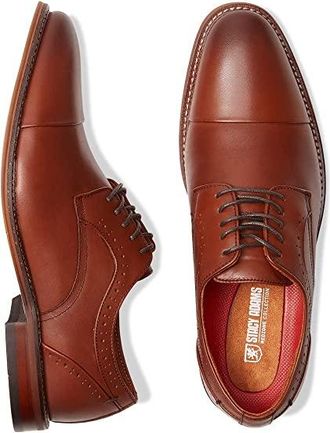 Stacy Adams Maddox Cap Toe Oxford Mens Shoes Chocolate : 10.5 M, Leather