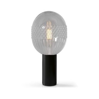 Daylight Italia L&aacute;mpara de mesa LED de cristal negro 10W 1050Lm E27 2700K