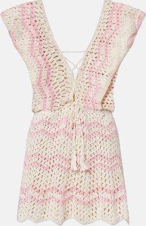 Anna Kosturova Melissa crochet cotton minidress