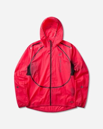 Asics Men s DISTANCE Metarun Lightweight Jacket Pixel Pink