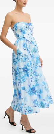 Bardot Abito midi a fiori - Blu