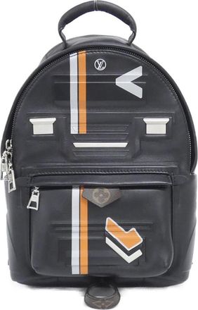 Louis Vuitton Black Leather Backpack (Pre-Owned)