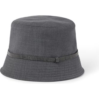 Brunello Cucinelli Bucket hat in Dark Grey at Nordstrom, Size Medium