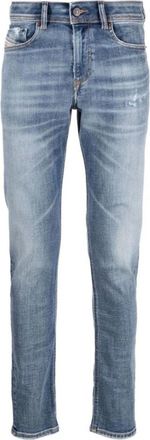 Diesel Mens Diesel 1979 Sleenker Plain Light Blue Faded Denim Jeans - Size: W27 l30